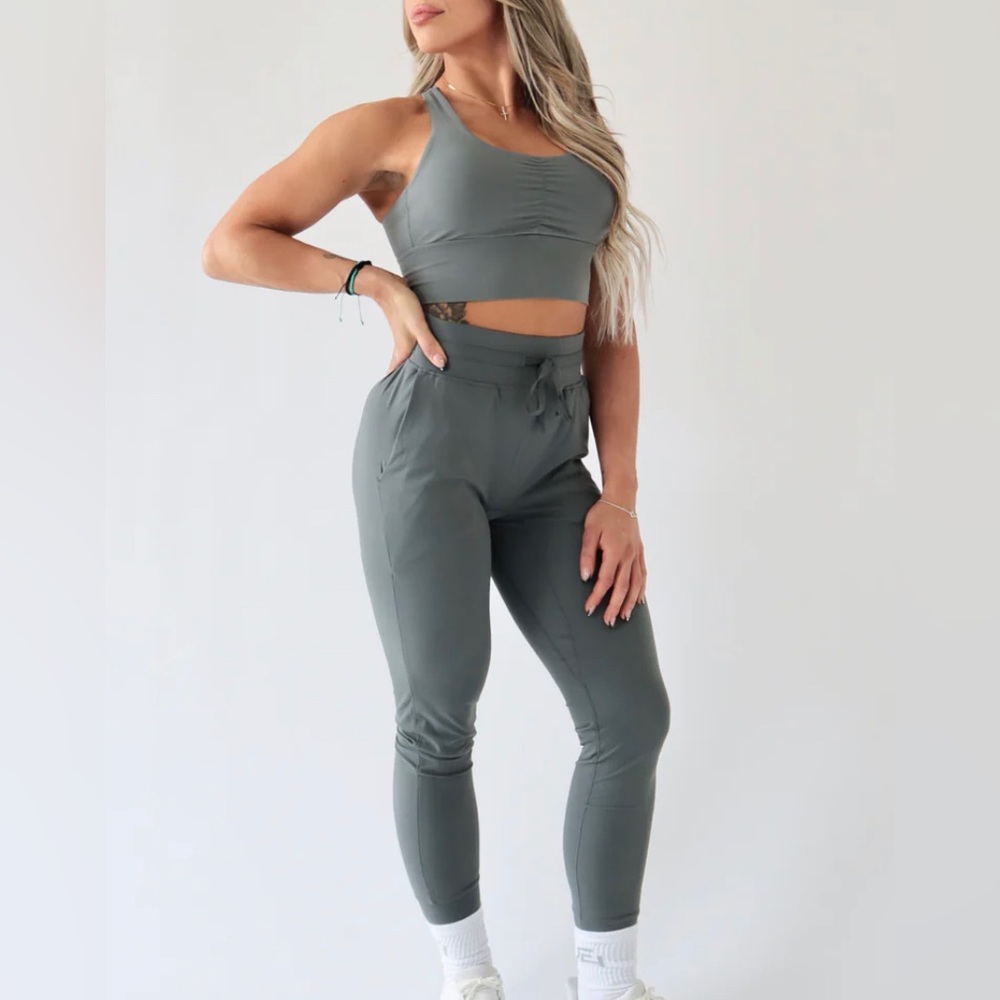 First Health Apparel Mint Green Joggers - S